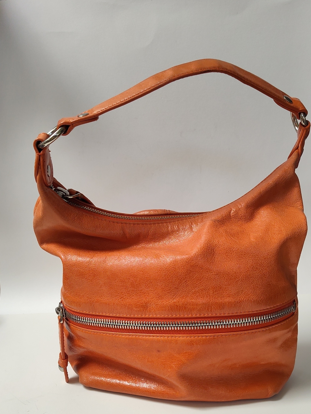 HOBO International Orange Leather Bag